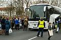 Täglich erreichen neue Busse mit Kriegsflüchtlingen aus der Ukraine das Ankerzentrum in Geldersheim. Von dort aus werden die Menschen weiter im Landkreis Schweinfurt verteilt.