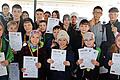Freude über einen ersten Platz bei der Kreismeisterschaft Schwimmen der Grund- und Mittelschulen in Hammelburg       -  Freude über einen ersten Platz bei der Kreismeisterschaft Schwimmen der Grund- und Mittelschulen in Hammelburg