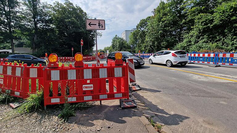 Die Baustelle am Nordring macht eine Umleitung notwendig.       -  Die Baustelle am Nordring macht eine Umleitung notwendig.