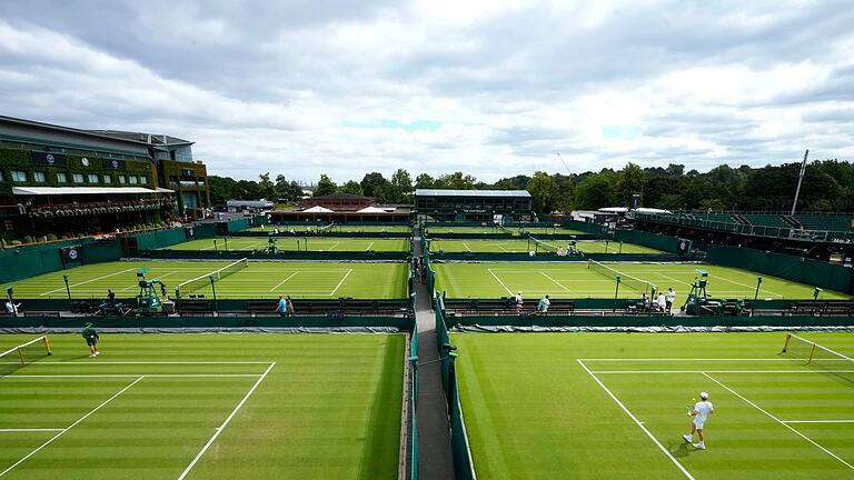 Grand-Slam-Tennis - Der Rasenklassiker in Wimbledon beginnt am 1. Juli. Grand-Slam-Tennis - Der Rasenklassiker in Wimbledon beginnt am 1. Juli.