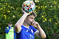 Die bildgewaltige Rhöner Fußball-Nachlese       -  Stilleben vom Fußballplatz - mit einem Spieler des TSV Münnerstadt.