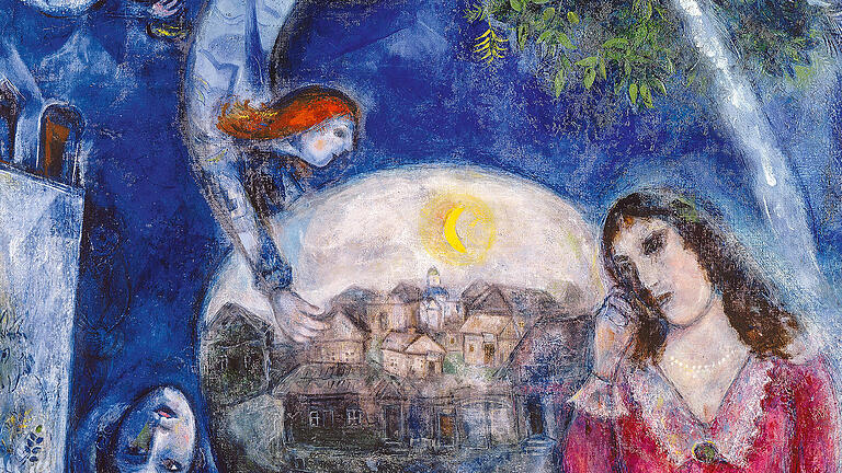 Marc Chagalls Werk 'Um sie herum' von 1945.