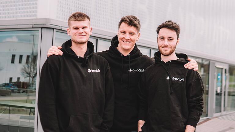 Start-Up-Preis: Circable - Fabian Kunzmann, Jochen Schmidt und David Alt, die Gründer von „Circable“. Start-Up-Preis: Circable - Fabian Kunzmann, Jochen Schmidt und David Alt, die Gründer von „Circable“.