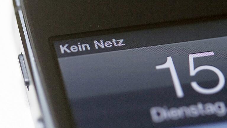 Ein Bild das jeder kennt: 'Kein Netz' steht auf dem Bildschirm eines Mobiltelefons.