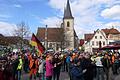 Etwa 400 Menschen nehmen in Haßfurt an einer Demonstration der Bauern und des Mittelstands teil