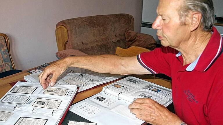 Außergewöhnliches Hobby: Albert Zink sammelt Sterbebildchen Außergewöhnliches Hobby: Albert Zink sammelt Sterbebildchen