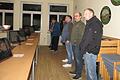 Ortstermin des Gemeinderates Simmershofen am Schützenhaus im Ortsteil Adelhofen.