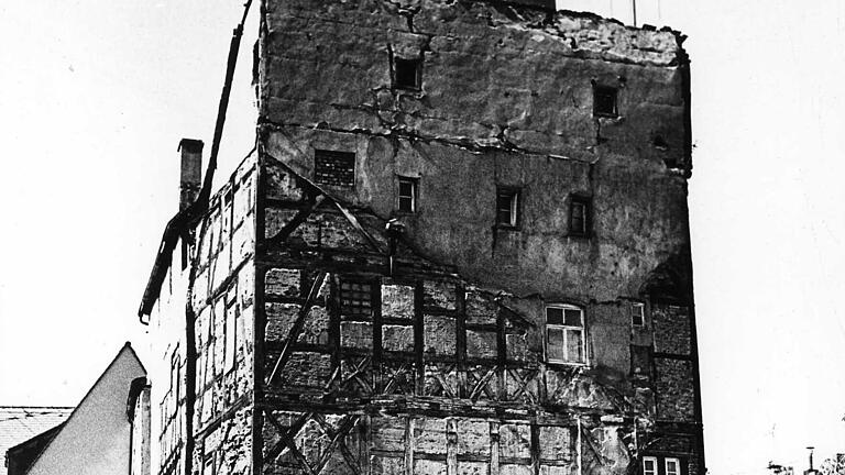 Die Schrotturm im Jahr 1987.