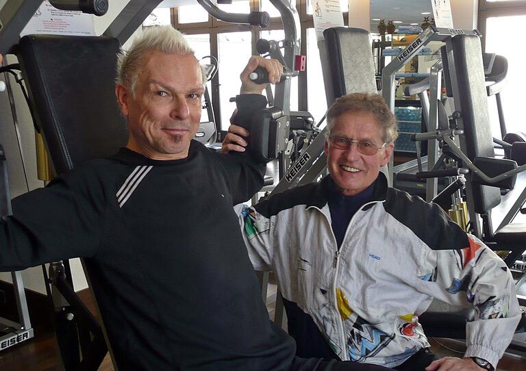 Einst Gast beim Fitness-Guru Günter Traub (rechts): Rudolf Schenker, Gitarrist der Hardrocker Scorpions.