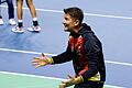 Tennis Davis Cup in Malaga       -  Große Freude: Teamchef Michael Kohlmann bejubelt den Einzug ins Halbfinale des Davis Cups.
