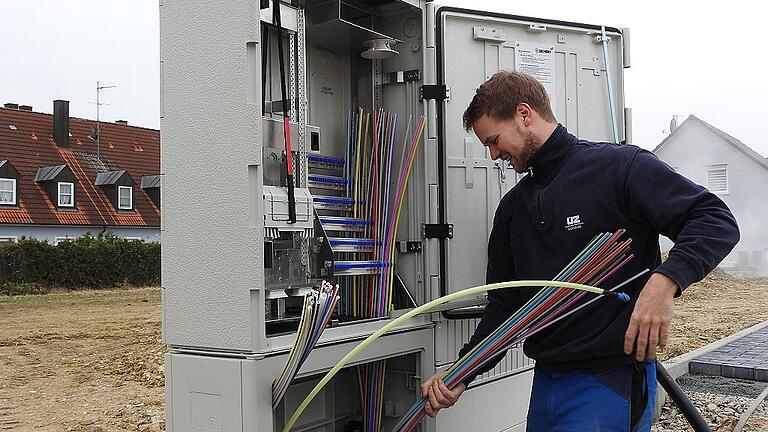 Der Ausbau des Glasfaserkabelnetzes ist eines der wichtigsten Ziele des Lülsfelder Unternehmens mit dem neuen Namen ÜZ Mainfranken.