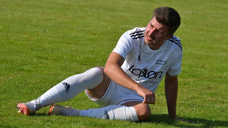 Torschütze beim 1:1 der SG Buchbrunn-Mainstockheim gegen den SSV Kitzingen: Maximilian Eberhardt. Im Derby der beiden Mannschaften aus dem Landkreis Kitzingen erkämpfte sich der Bezirksliga-Aufsteiger einen Punkt, den ersten in dieser Saison.