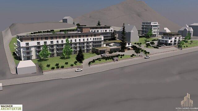 So sieht die Planung für das Fronius-Areal aus: Das ehemalige Sanatoriumsgebäude (links) wird aufgestockt und zum Luxushotel umgebaut. Das ehemalige Hotel Belvedere (rechts) wird Eigentumswohnungen bekommen. - So sieht die Planung für das Fronius-Areal aus: Das ehemalige Sanatoriumsgebäude (links) wird aufgestockt und zum Luxushotel umgebaut. Das ehemalige Hotel Belvedere (rechts) wird Eigentumswohnungen bekommen. So sieht die Planung für das Fronius-Areal aus: Das ehemalige Sanatoriumsgebäude (links) wird aufgestockt und zum Luxushotel umgebaut. Das ehemalige Hotel Belvedere (rechts) wird Eigentumswohnungen bekommen. - So sieht die Planung für das Fronius-Areal aus: Das ehemalige Sanatoriumsgebäude (links) wird aufgestockt und zum Luxushotel umgebaut. Das ehemalige Hotel Belvedere (rechts) wird Eigentumswohnungen bekommen.