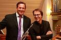 Als wahre Meister auf ihren Instrumenten zeigten sich beim Konzert in Gleisenau Trompeter Markus Mester (links) und Principal-Organist Christian Schmitt, Solisten bei den Bamberger Symphonikern.