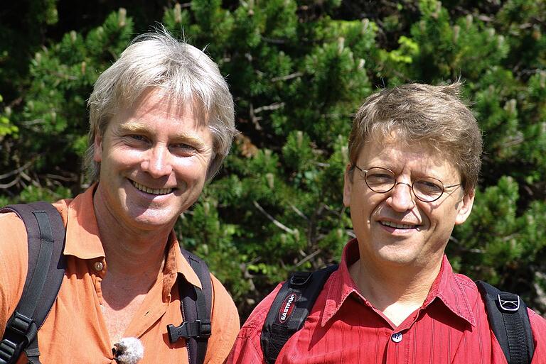 Gipfeltreffen:&nbsp; Werner Schmidbauer ging mit Frank-Markus Barwasser für das Bayerische Fernsehen im Sommer 2008 zur Rotwand.