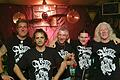 Horny Arbiter im Proberaum - von links: Thomas 'Adi“ Merz, Mario Manai, Thomas 'Palmer“ Radtke, Alex Tschache und Mario Roosingh.