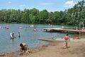 Der Badesee in Sulzfeld im Sommer. Nach dem Lockdown im Frühjahr strömten die Besucher wieder in Scharen.