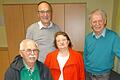 Ein bewährtes Team wurde wieder gewählt: Von links Vorstand Klaus Richter, Kassier Richard Stühler, Chorleiterin Dagmar Ungerer-Brams und Schriftführer Tilo Gernert steuern die nächsten drei Jahre den Sängerverein Albertshofen.