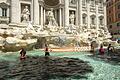 Rom.jpeg       -  Klimaaktivisten der «Letzten Generation» bei einer Protestaktion im Trevi-Brunnen.