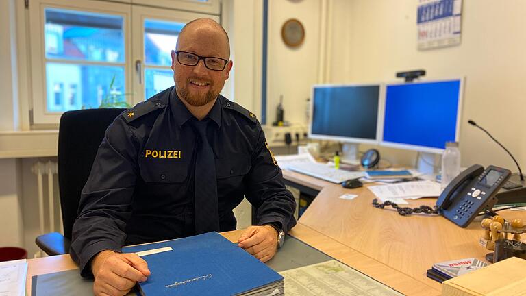 Jan Schubert, Dienststellenleiter der Polizeiinspektion Bad Neustadt.