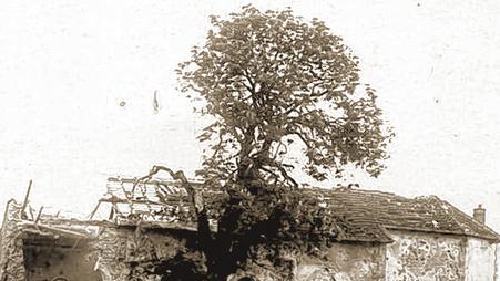 Zerstört: Der Kirchturm steht nicht mehr.