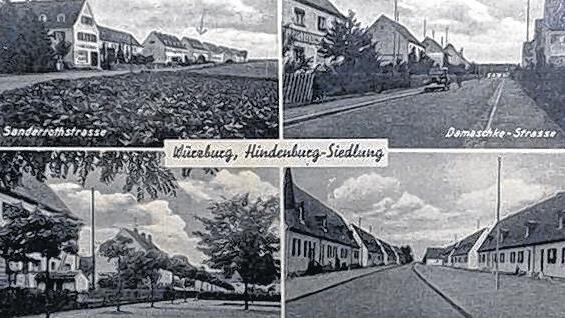 Alte Postkarte: Als der Stadtteil noch Hindenburg-Siedlung hieß.