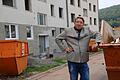 Carsten Kulbe ist der Investor des Berliner Platzes. Er möchte mit seinem Wohnprojekt den Ruf der Gegend verbessern. Foto: Ulrike Müller       -  Carsten Kulbe ist der Investor des Berliner Platzes. Er möchte mit seinem Wohnprojekt den Ruf der Gegend verbessern. Foto: Ulrike Müller