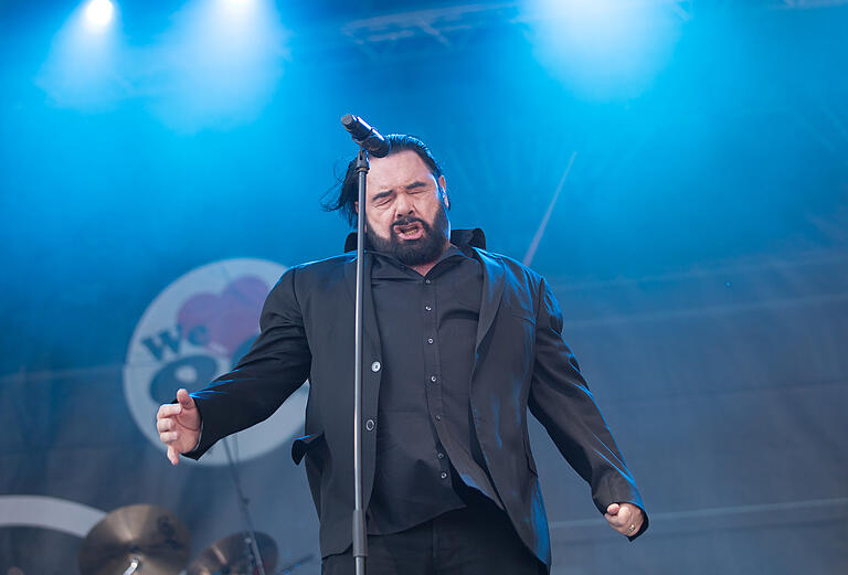 Marian Gold&nbsp;von Alphaville in vollem Einsatz.