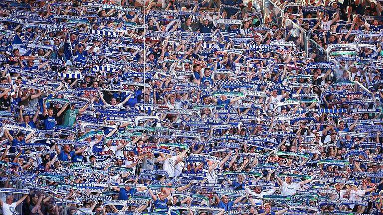 Fans des FC Schalke 04       -  Die Fans des FC Schalke 04 sind auch in der 2. Liga treu.