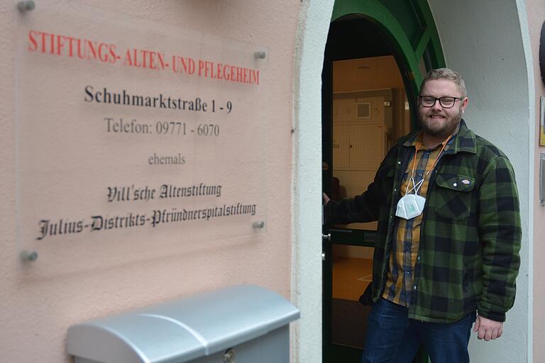 Kaum im neuen Job angekommen, muss Geschäftsführer Philipp Krech die Sanierung des Stiftungs- Alten- und Pflegeheims angehen.