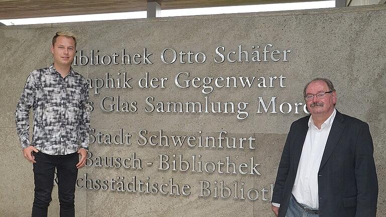 Jan Soldin (links) tritt die Nachfolge von Georg Drescher als Leiter des Museums Otto Schäfer an.