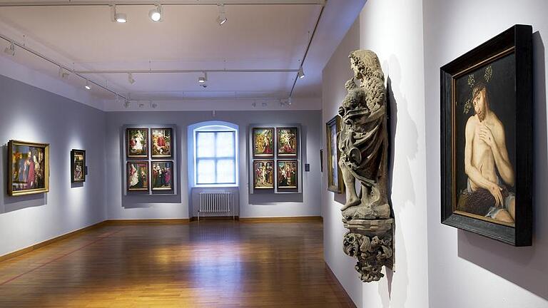 Cranach-Saal: Die Fränkische Galerie ist ein Zweigmuseum des Bayerischen Nationalmuseums in München und beherbergt einige Werke Cranachs.