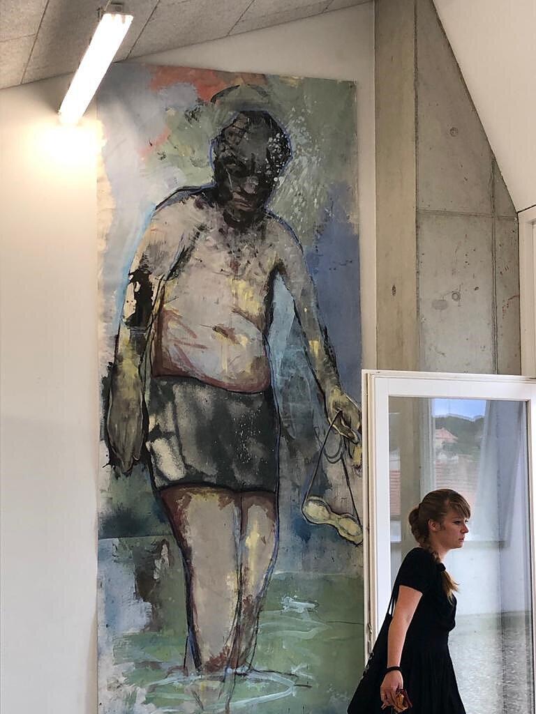 Der 'Schwimmer' gehört zu Lisa Wölfels bekanntesten Bildern. Der 'Schwimmer' gehört zu Lisa Wölfels bekanntesten Bildern.