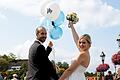 Von Heimsieg bis Hochzeit       -  Gaben sich das Ja-Wort: Simon Rösner und Vivien Fortmeier.