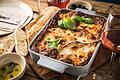 Selbstgemachte Lasagne       -  Eine Lasagne schmeckt noch einmal so gut, wenn man die Nudelplatten dafür selbst hergestellt hat