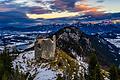 In der Nähe der Burgruine am Falkenstein bei Pfronten im Ostallgäu vermuten Schatzjäger Nazi-Gold.