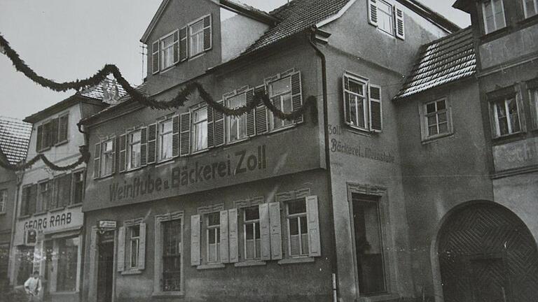 So sah die Weinstube und Bäckerei Zoll in den Dreißigerjahren aus. So sah die Weinstube und Bäckerei Zoll in den Dreißigerjahren aus.