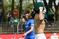 Im Saisonendspurt scheint dem FC 05 Schweinfurt (im Bild Taha Aksu) die Luft auszugehen, sich stattdessen Frust breit zu machen. Obwohl das Saisonziel erfüllt ist.