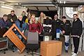 Viele Helfer unterstützen die Initiative 'Helmstadt fürs Ahrtal – helft uns helfen'.&nbsp; Die Stammgruppe koordiniert die Einsatzfahrten und sammelt Spenden (von links): Reinhard Gabel, Luis Bauer, Evelyn Kemmer, Tanja Lober, Kerstin Bauer, Carmen Lieblein, Michael Arnold, Gerald Wiegand, Elmar Bauer und Richard Bauer.