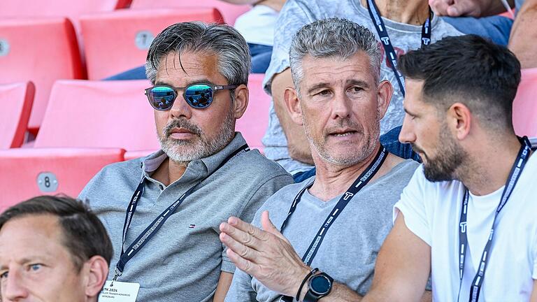Tribünengast: Ex-Premier-League-Coach David Wagner (links). Tribünengast: Ex-Premier-League-Coach David Wagner (links).