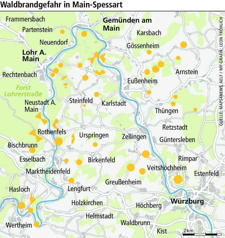 Waldbrandgefahr: Wie gefährdet ist Main-Spessart?