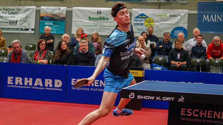 Auf ihm ruhen die Hoffnungen des TSV Bad Königshofen: Filip Zeljko (im Bild) schlug beim WTT-Turnier letzte Woche Saarbrückens Japaner Jin Takuya.