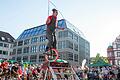 Circo Eguap begeisterte beim Stramu 2023 die Besucher am Würzburger Marktplatz.