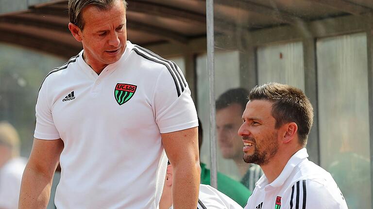 Das Gespann der sportlichen Wende im März 2023: Andreas Brendler und Trainer Marc Reitmaier (links) Das Gespann der sportlichen Wende im März 2023: Andreas Brendler und Trainer Marc Reitmaier (links)