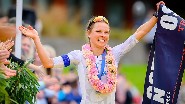 Triathletin Maja Betz vom SC Ostheim (Archivbild aus dem Vorjahr) gewann zum dritten Mal in Folge den 'OstseeMan' in Glücksburg über die Langdistanz.