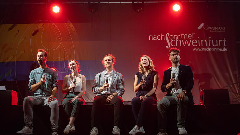 Das A - Capella Ensemble 'Quintense' sorgte beim Schweinfurter Nachsommer für einen zauberhaften Abend