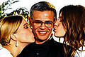 Siegesküsschen: Abdellatif Kechiche zwischen Adele Exarchopoulos (l) und Léa Seydoux.