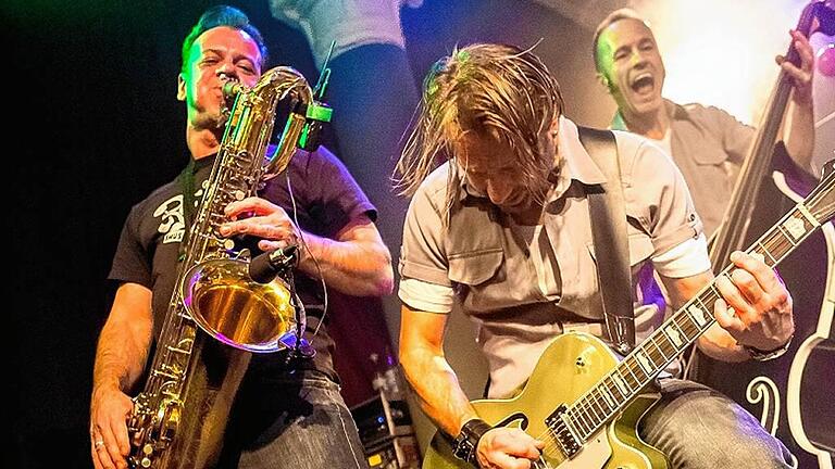 Februar: Häufige Gäste – die altgediente Rockabilly-Combo Boppin' B. im Stattbahnhof. Februar: Häufige Gäste – die altgediente Rockabilly-Combo Boppin' B. im Stattbahnhof.