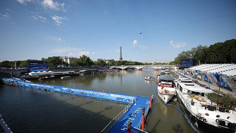 Paris 2024 - vor dem Triathlon       -  Für die Triathleten fiel auch das Abschlusstraining in der Seine aus.