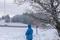 Schneefall hat die Rhön am Samstag wie hier rund um den Rastplatz Schornhecke – in eine weiße Landschaft verwandelt. Das Foto zeigt den Blick in Richtung Heidelstein.